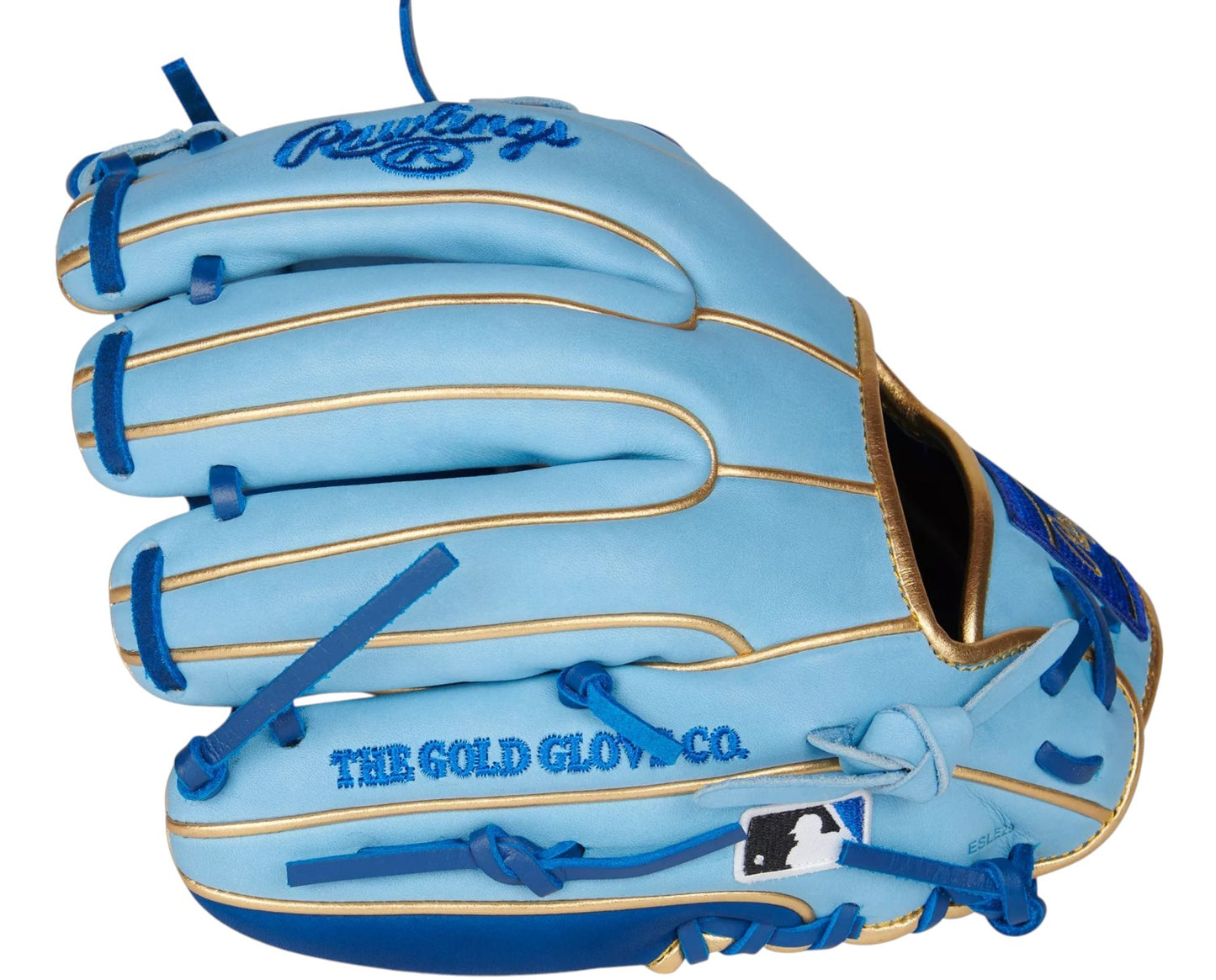 Guante De Beisbol Rawlings Heart Of The Hide Azul Dorado 11.25 In Lanzador Diestro