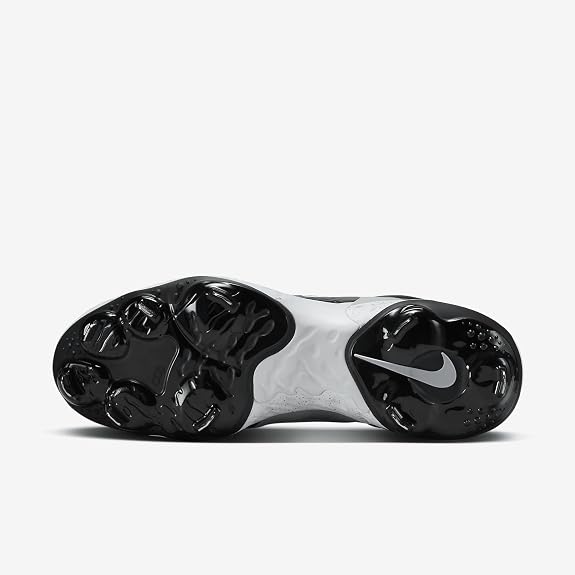 Spikes De Beisbol Nike Alpha Huarache Elite 4 Mid Gris Con Negro