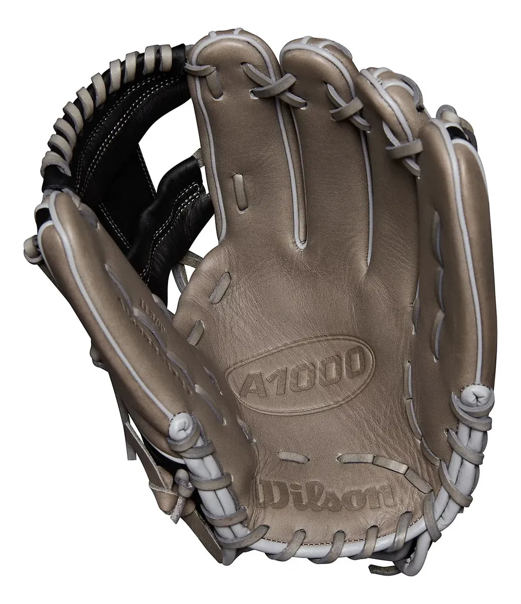 Guante De Beisbol Wilson A1000 Negro Con Gris 11.75 In Lanzador Diestro