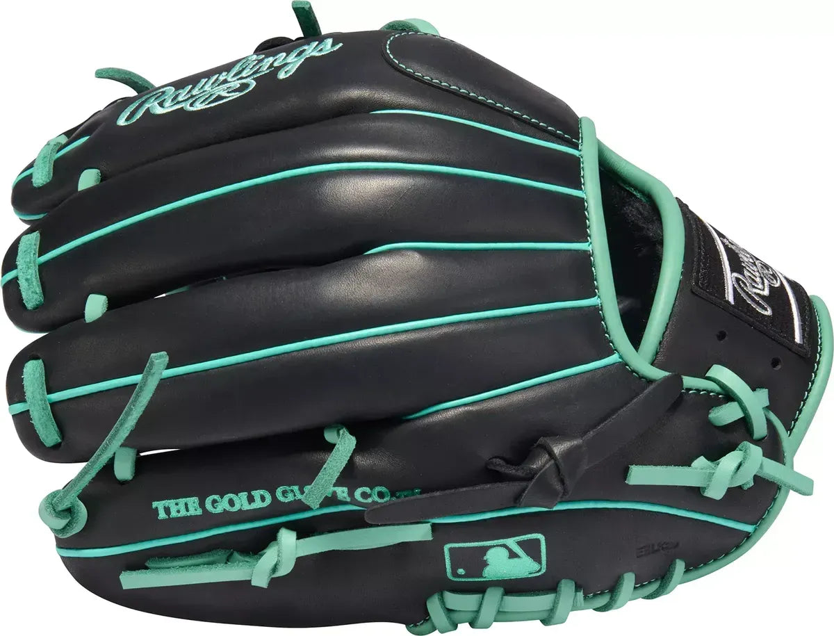 Guante De Beisbol Rawlings GG Elite Negro Menta 11.5 In Lanzador Diestro