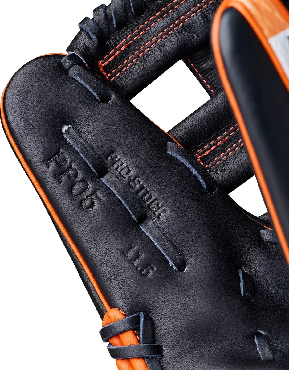 Guante De Beisbol Wilson A2000 Naranja Con Negro 11.5 In Lanzador Diestro