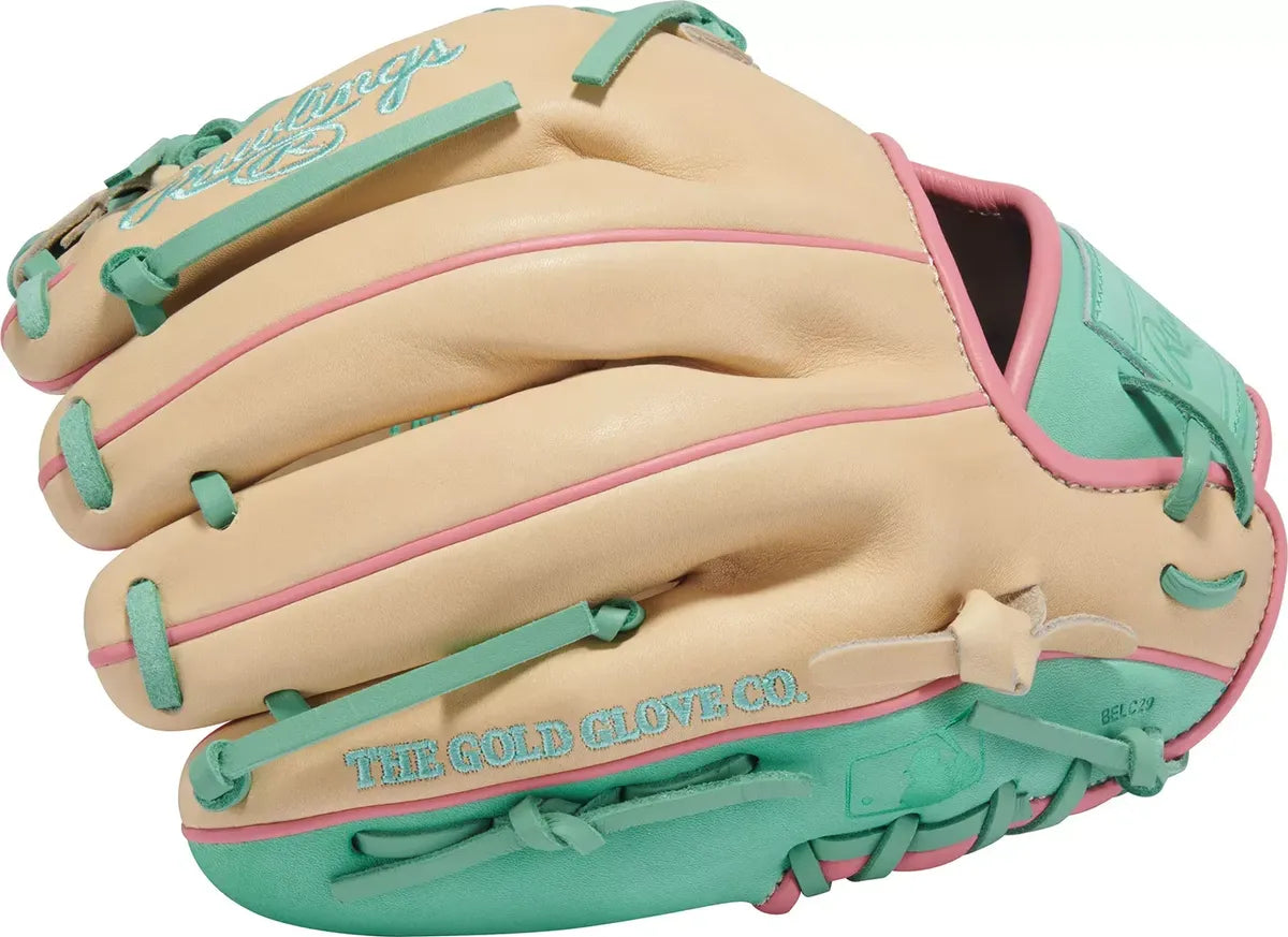 Guante De Beisbol Rawlings Heart Of The Hide Crema Con Verde 11.5 In Lanzador Diestro