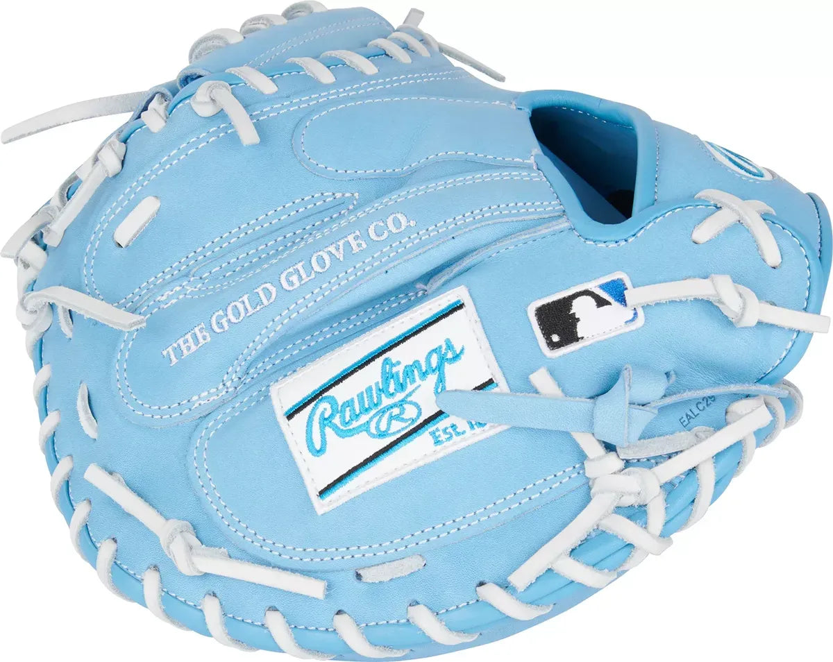 Guante De Catcher Beisbol Rawlings Heart Of The Hide Azul 33 In Lanzador Diestro