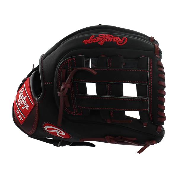 GUANTE RAWLINGS HEART OF THE HIDE NEGRO/ROJO 11.75