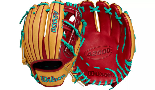 GUANTE WILSON A2000 1716 ROJO/AMARILLO 11.5