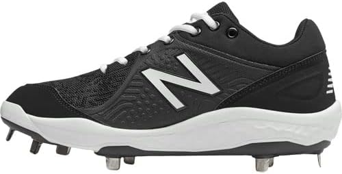 Spikes De Beisbol New Balance Fresh Foam 3000 V5 Negro Con Blanco Metal