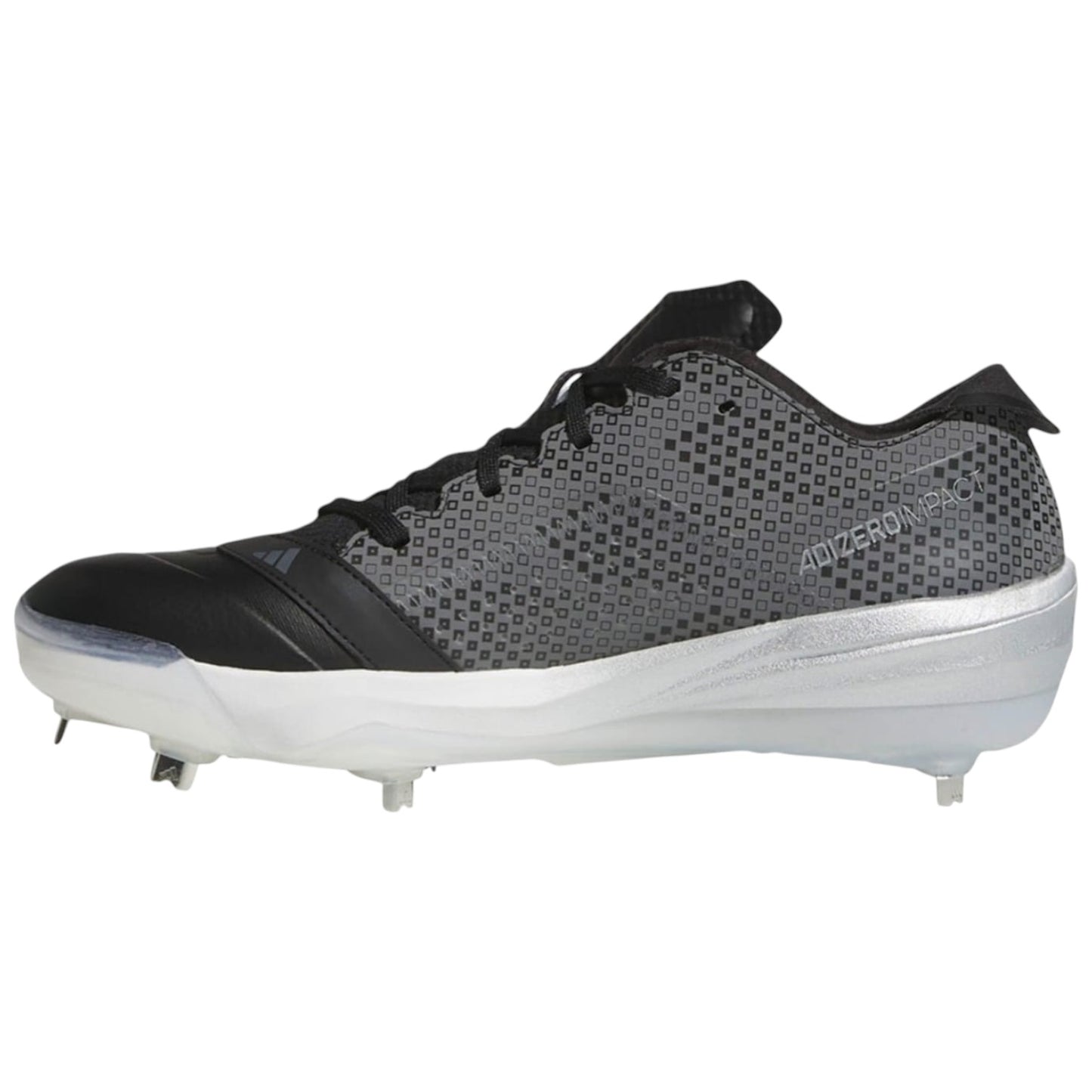 Spikes De Beisbol Adidas Adizero Impact BSB Negro Con Plata Metal