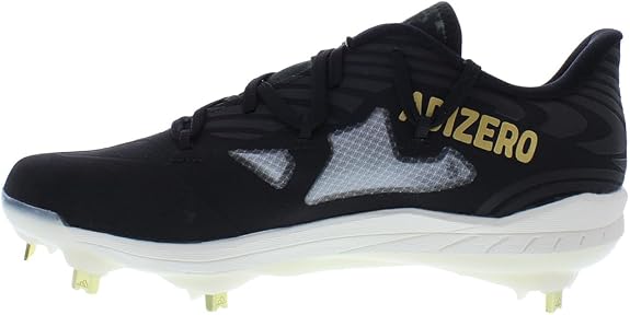 Spikes De Beisbol Adidas Adizero Afterburner 9 Negro Con Blanco Metal