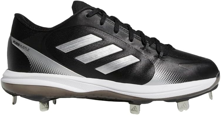 Spikes De Beisbol Adidas Purehustle 2 Negro Con Plata Metal