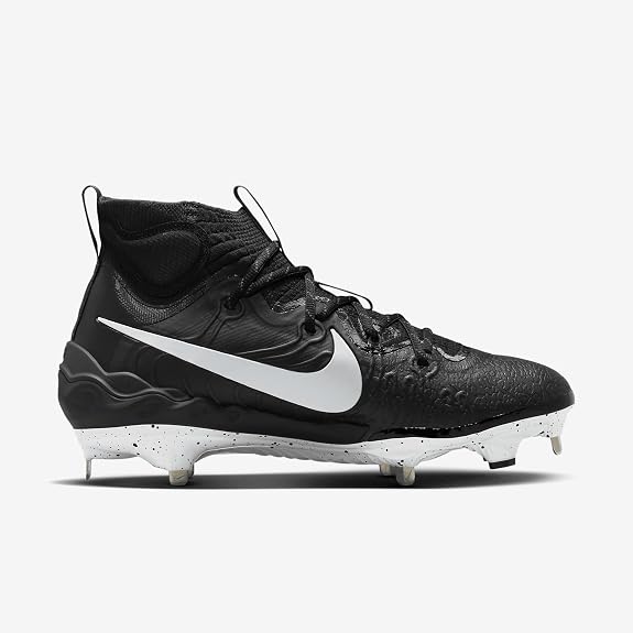 Spikes De Beisbol Nike Alpha Huarache Nxt Negro Con Blanco