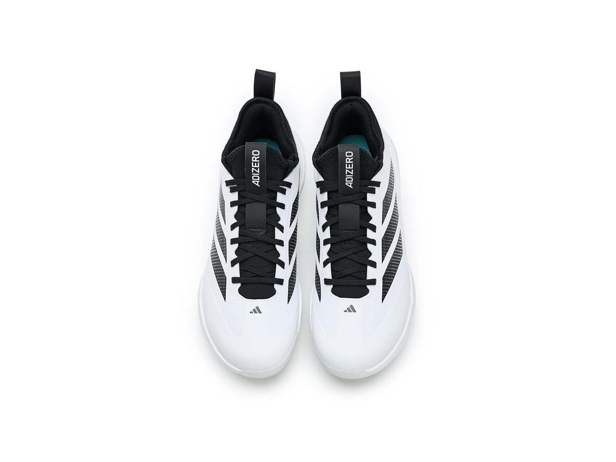 Spikes De Beisbol Adidas Adizero Impact 2.0 Blanco Con Negro Metal