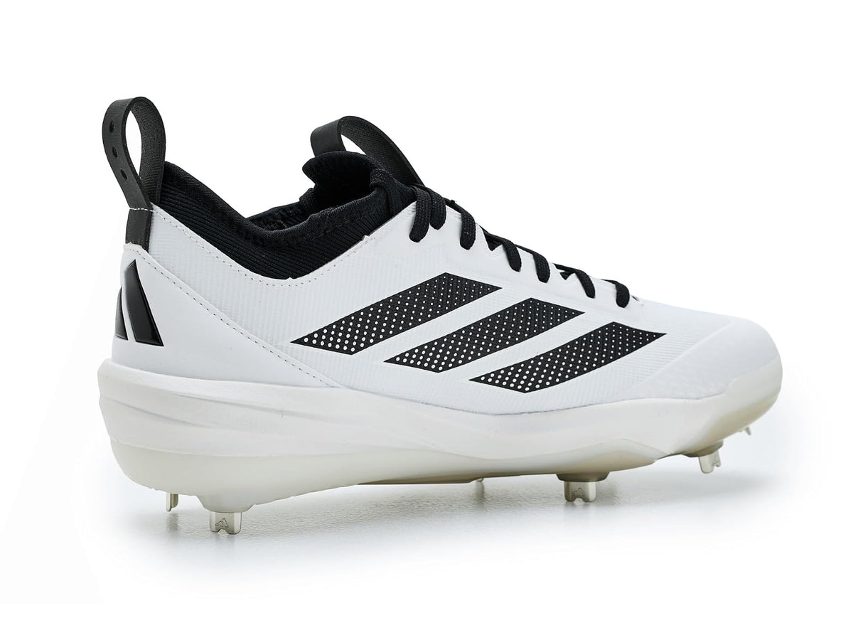 Spikes De Beisbol Adidas Adizero Impact 2.0 Blanco Con Negro Metal