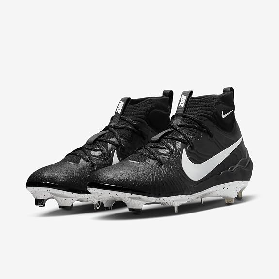 Spikes De Beisbol Nike Alpha Huarache Nxt Negro Con Blanco