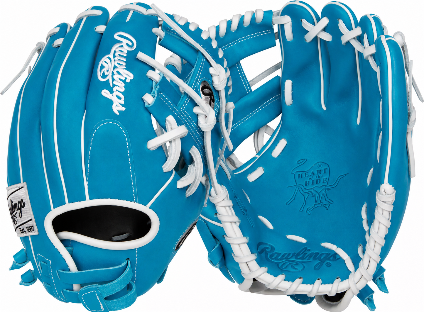 Guante De Beisbol Softbol Rawlings Heart Of The Hide Azul Cerceta 11.5 In Lanzador Diestro