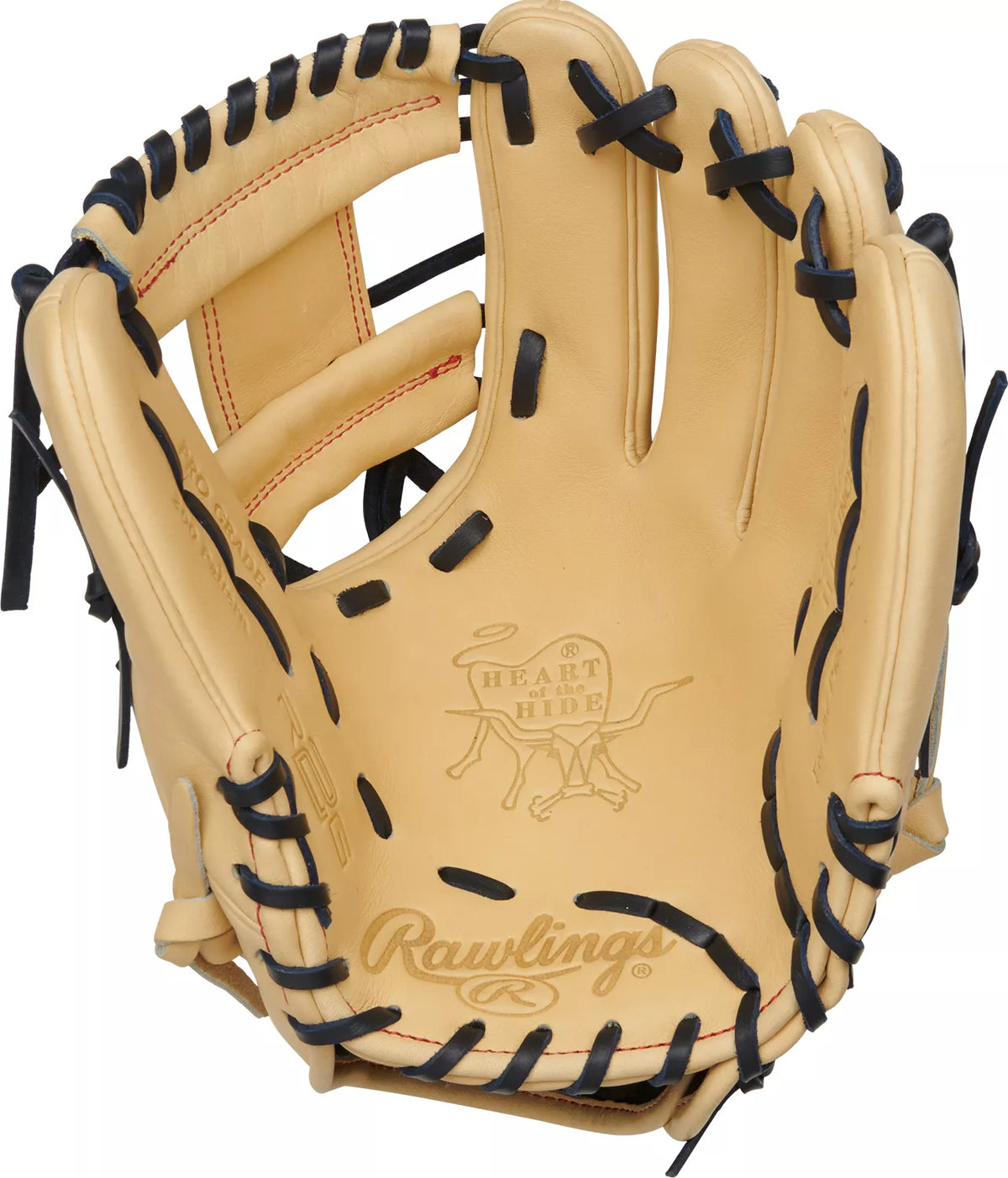 Guante De Beisbol Rawlings Heart Of The Hide Crema Con Navy 11.5 In Lanzador Diestro