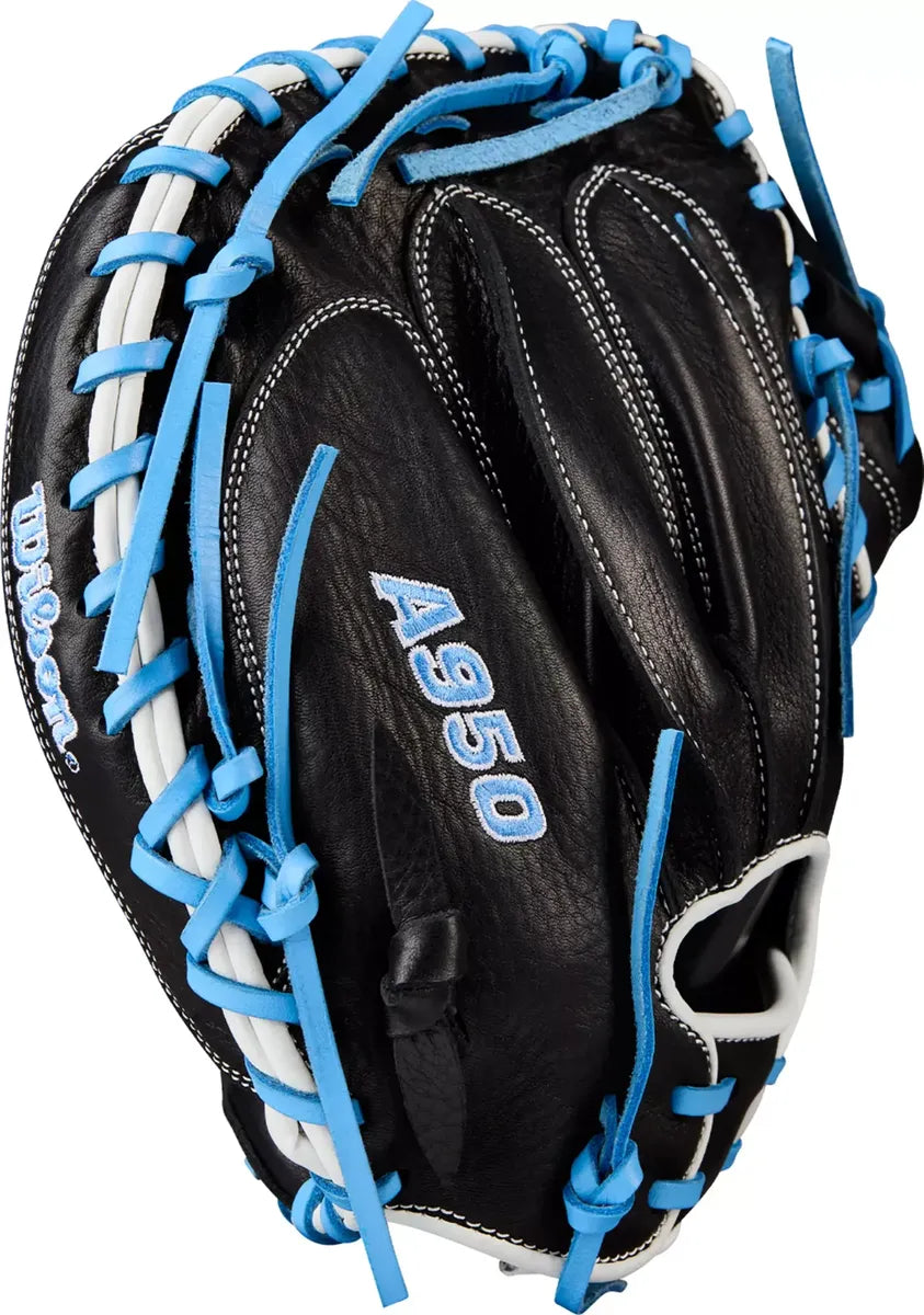 Guante De Catcher Beisbol Wilson A950 Negro Con Azul 34 In Lanzador Diestro