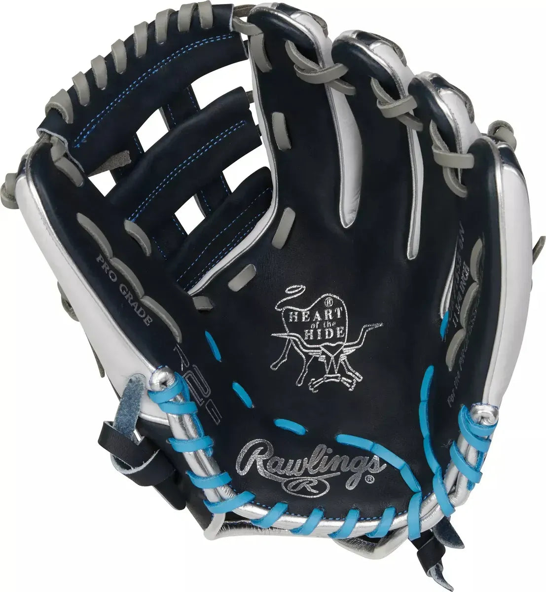 Guante De Beisbol Rawlings Heart Of The Hide Azul Marino 11.75 In Lanzador Diestro