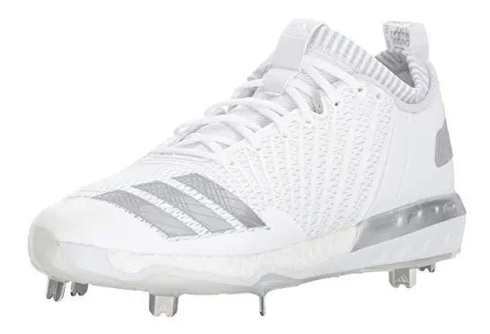 Spikes De Beisbol Adidas Boost Icon 3 Mid Blancos Metal