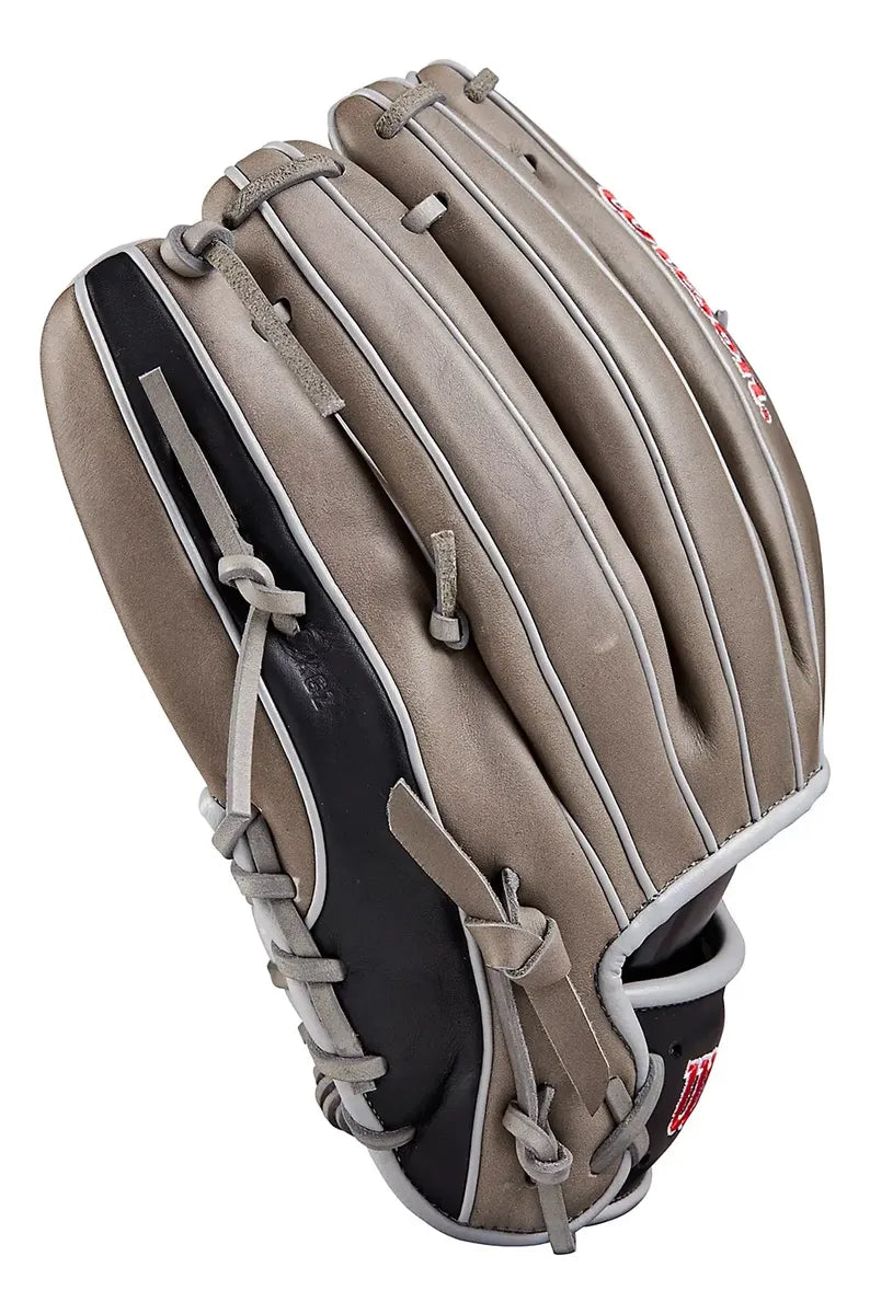 Guante De Beisbol Wilson A1000 Negro Con Gris 11.75 In Lanzador Diestro