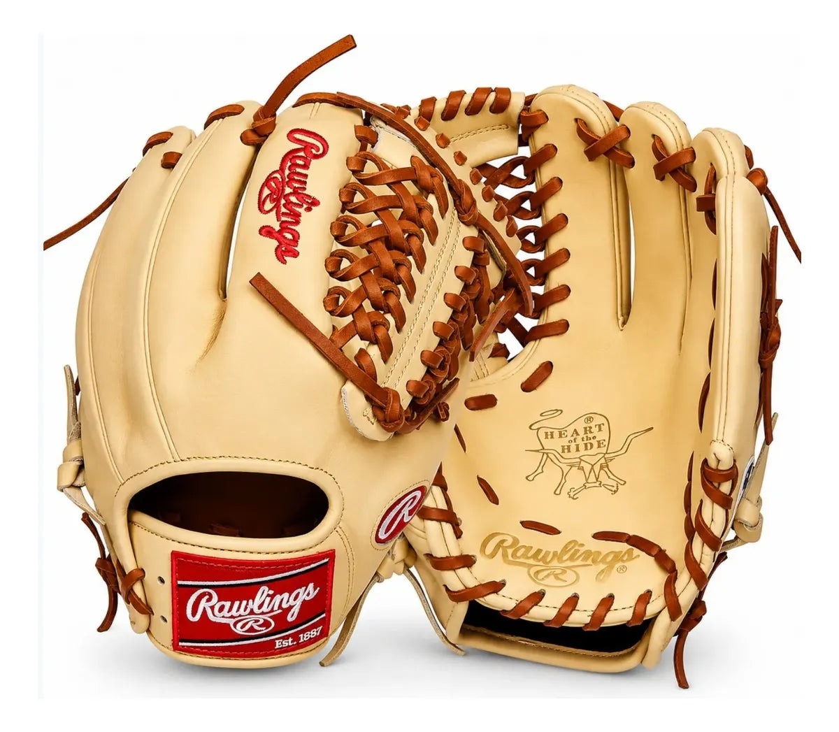 Guante De Beisbol Rawlings Heart Of The Hide Crema Con Café 11.5 In Lanzador Diestro