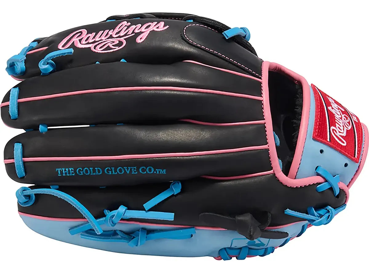 Guante De Beisbol Rawlings R9 Negro Con Azul 12.75 In Lanzador Diestro