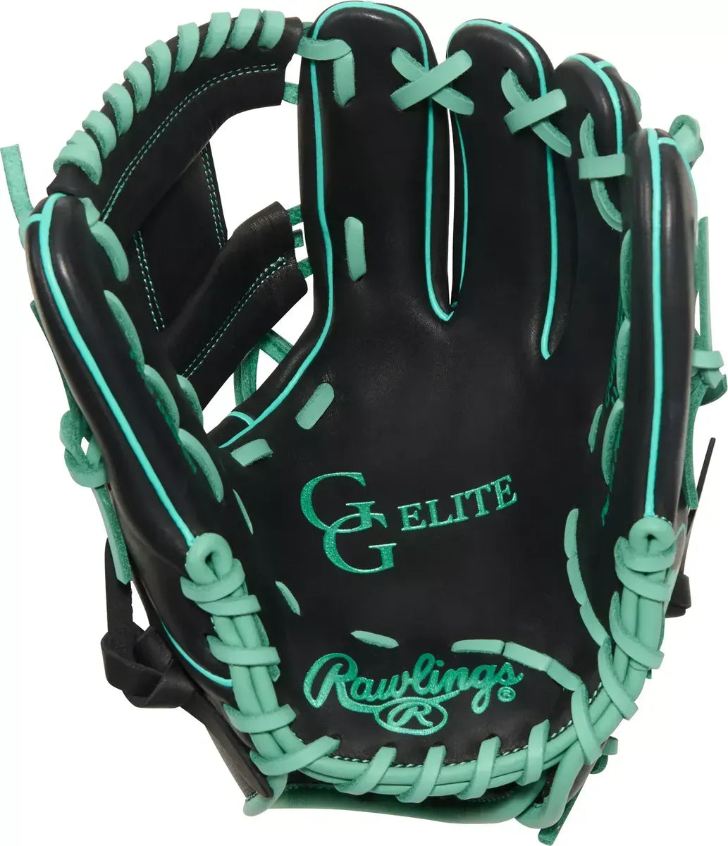 Guante De Beisbol Rawlings GG Elite Negro Menta 11.5 In Lanzador Diestro