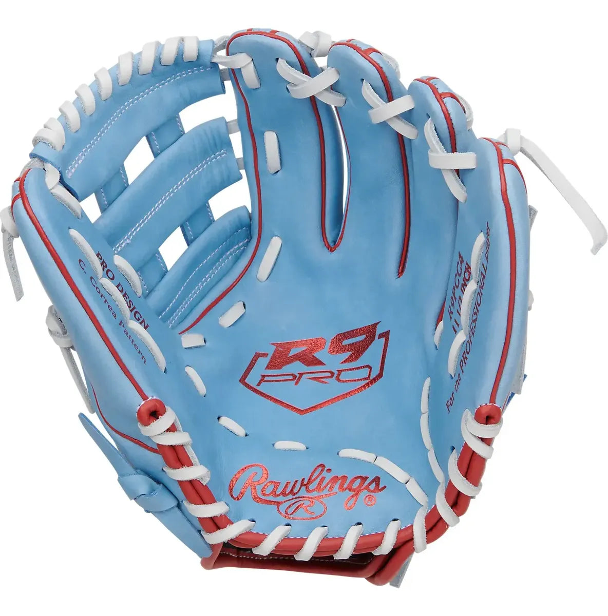 Guante De Beisbol Rawlings R9 Pro Azul Columbia 11.5 In Lanzador Diestro