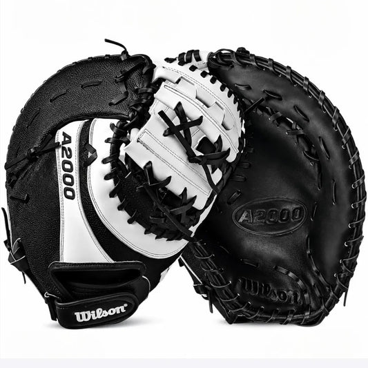 Guante Primera Base Newman Wilson A2000 Negro Con Blanco 12 In Lanzador Diestro