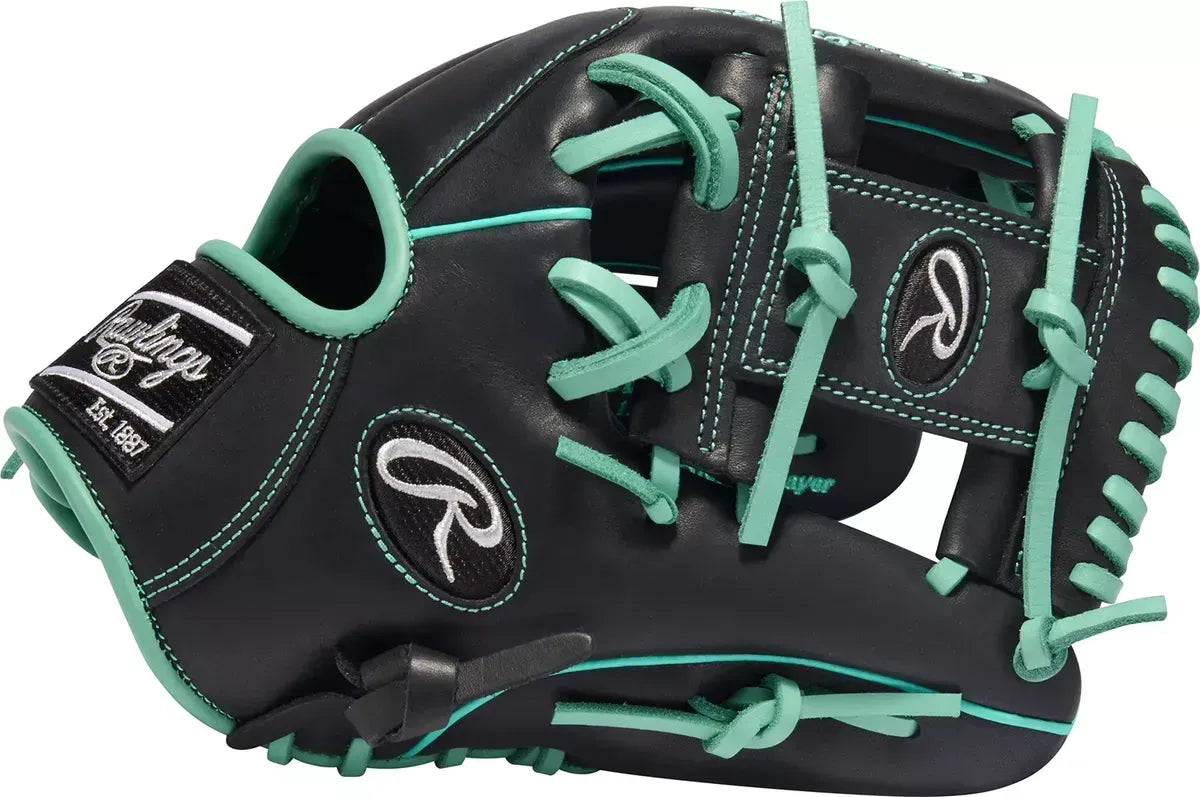 Guante De Beisbol Rawlings GG Elite Negro Menta 11.5 In Lanzador Diestro