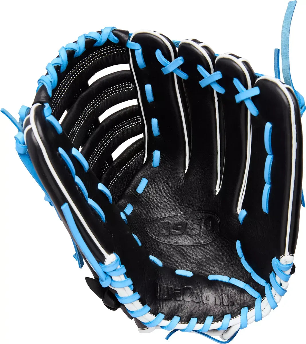 Guante De Beisbol Y Softbol Wilson A950 Negro Con Azul 13 In Lanzador Diestro