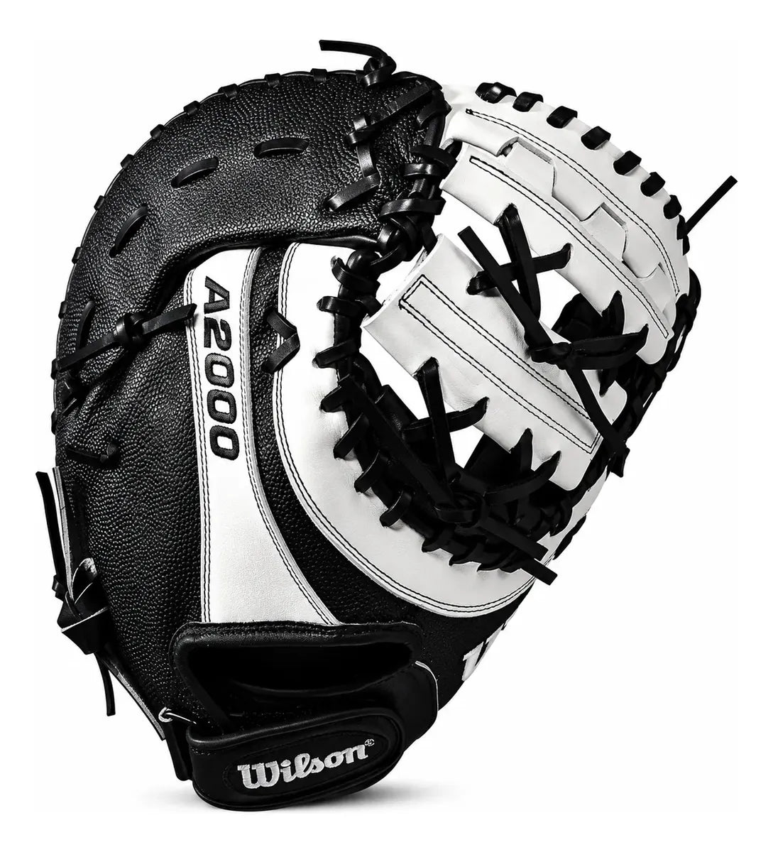 Guante Primera Base Newman Wilson A2000 Negro Con Blanco 12 In Lanzador Diestro