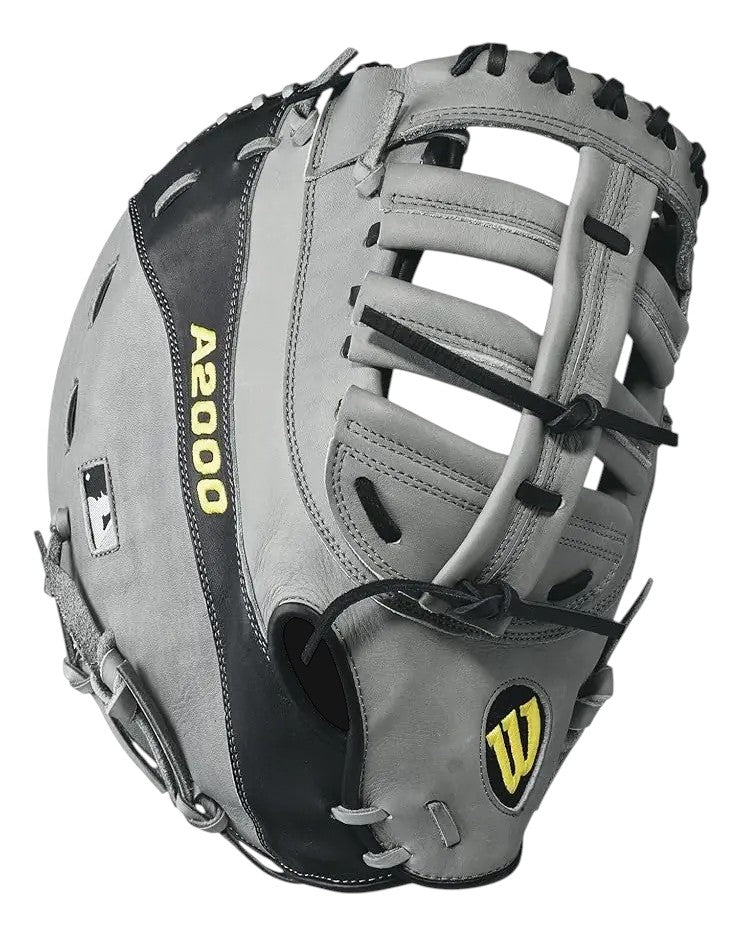 Guante Primera Base Newman Wilson A2000 Gris Con Negro 12 In Lanzador Diestro