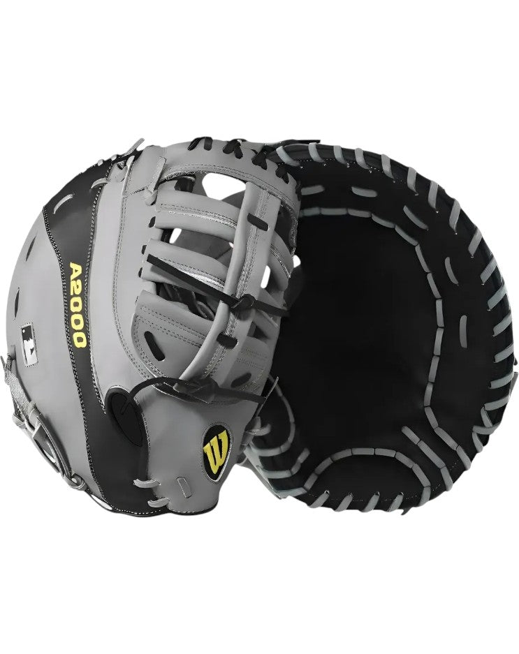 Guante Primera Base Newman Wilson A2000 Gris Con Negro 12 In Lanzador Diestro