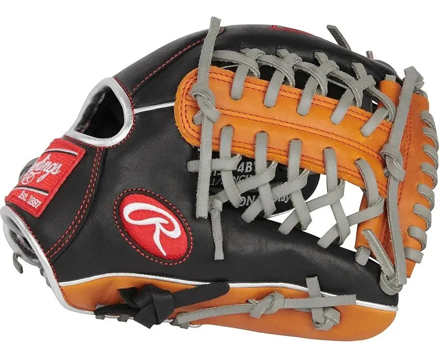Guante De Beisbol Rawlings R9 Negro Con Café 11.5 In Lanzador Diestro