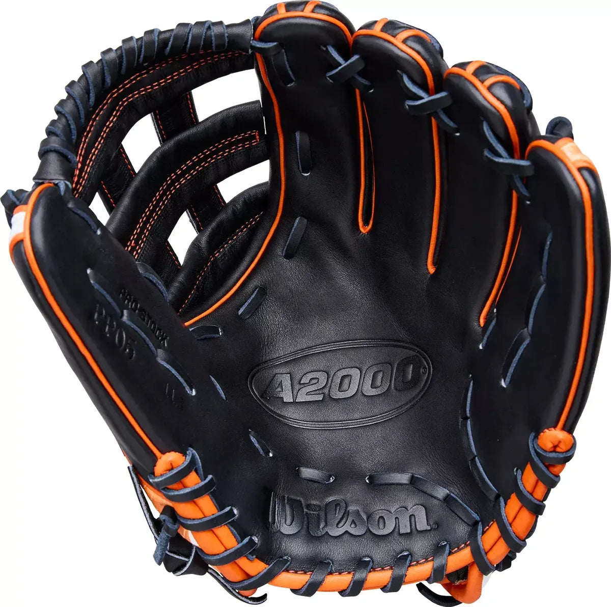 Guante De Beisbol Wilson A2000 Naranja Con Negro 11.5 In Lanzador Diestro