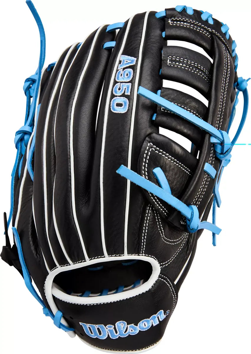 Guante De Beisbol Y Softbol Wilson A950 Negro Con Azul 13 In Lanzador Diestro