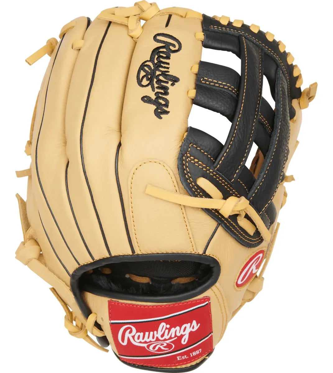 Guante De Beisbol Rawlings Select Series Crema Con Negro 12 In Lanzador Diestro