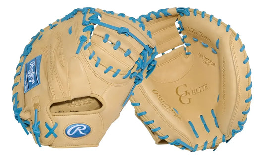 Guante De Catcher Beisbol Rawlings GG Elite Crema 33 In Lanzador Diestro