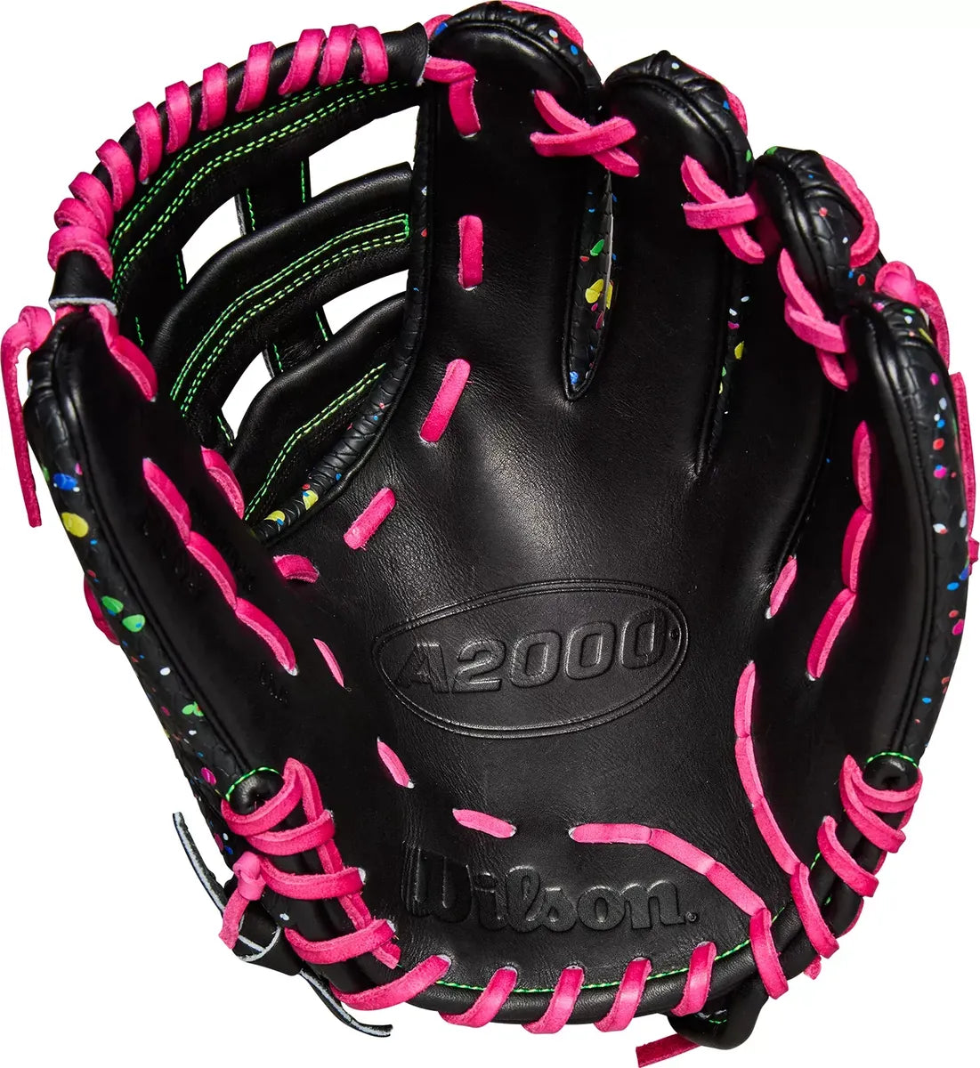 Guante De Beisbol Wilson A2000 Negro Blast Con Rosa 11.5 In Lanzador Diestro