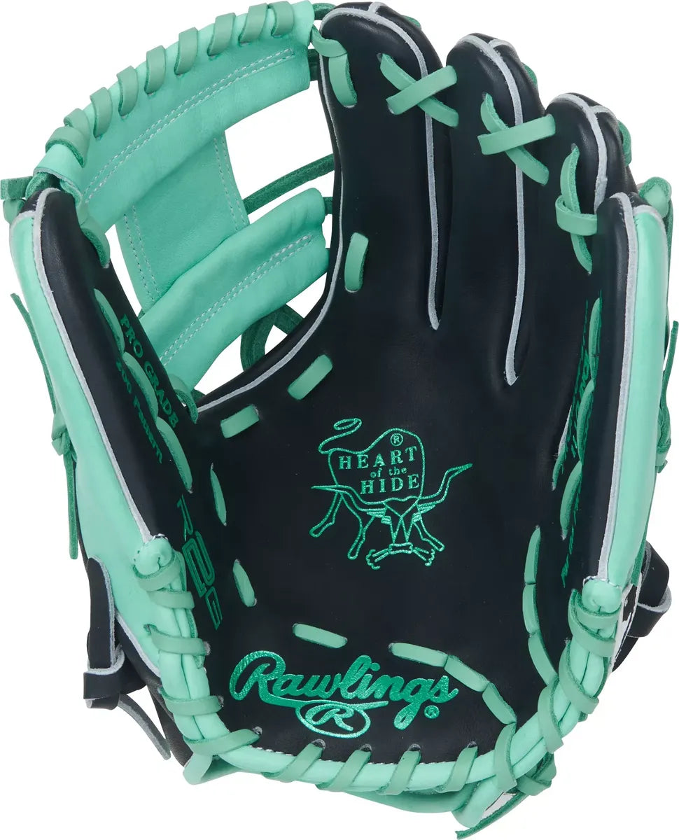 Guante De Beisbol Rawlings Heart Of The Hide Azul Marino Con Menta 11.5 In Lanzador Diestro