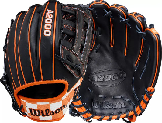 Guante De Beisbol Wilson A2000 Naranja Con Negro 11.5 In Lanzador Diestro