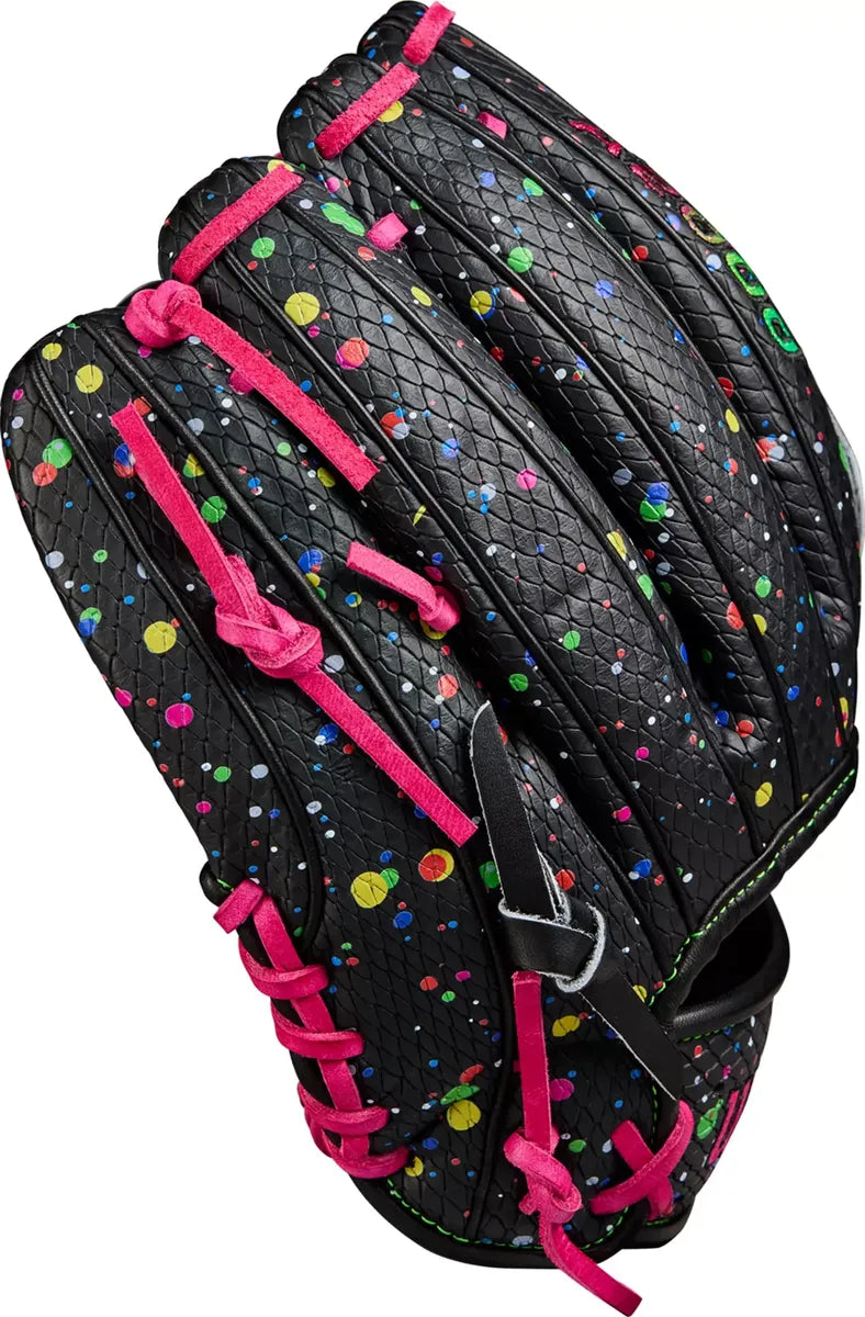 Guante De Beisbol Wilson A2000 Negro Blast Con Rosa 11.5 In Lanzador Diestro