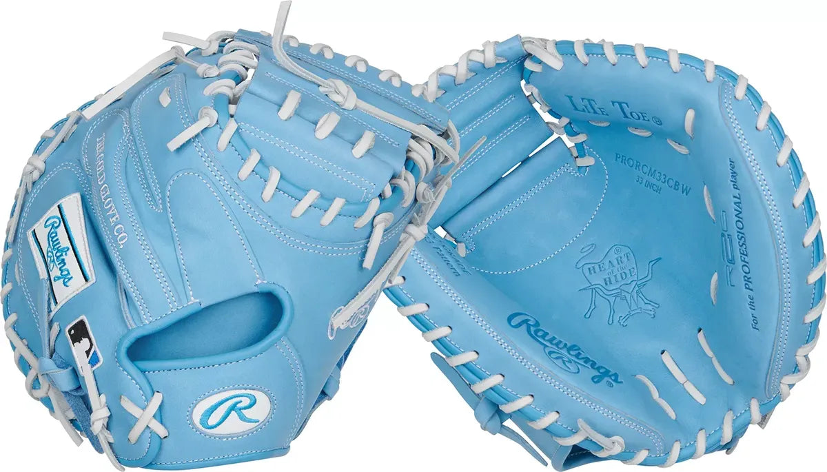 Guante De Catcher Beisbol Rawlings Heart Of The Hide Azul 33 In Lanzador Diestro