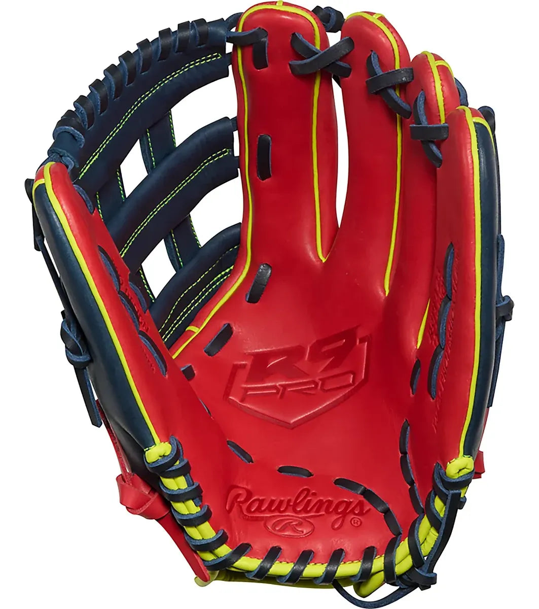Guante De Beisbol Rawlings R9 Pro Rojo 12.5 In Lanzador Diestro