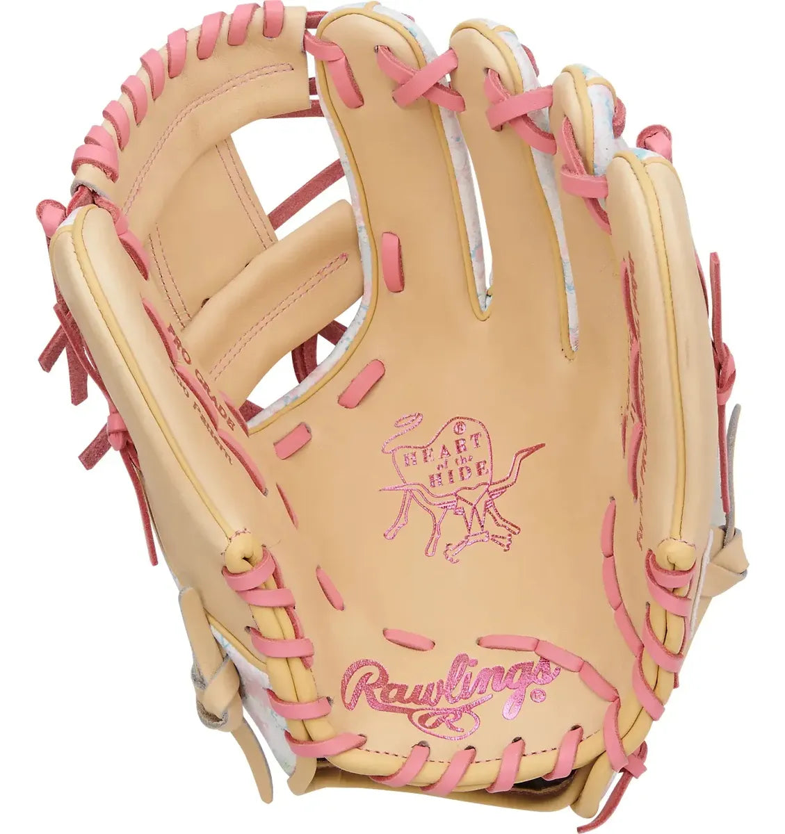 Guante De Beisbol Rawlings Heart Of The Hide Crema Con Blanco 11.5 In Lanzador Diestro