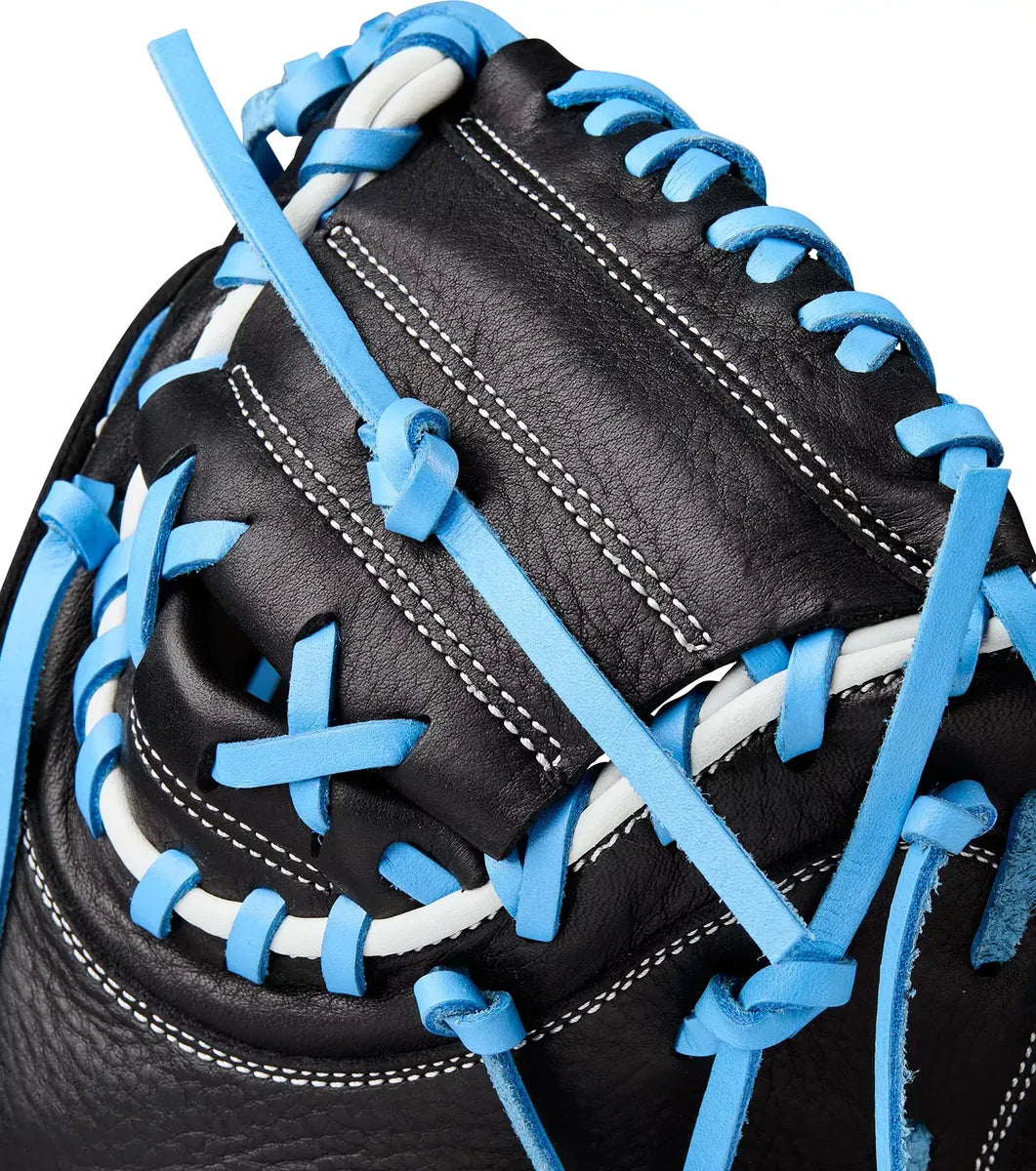 Guante De Catcher Beisbol Wilson A950 Negro Con Azul 34 In Lanzador Diestro