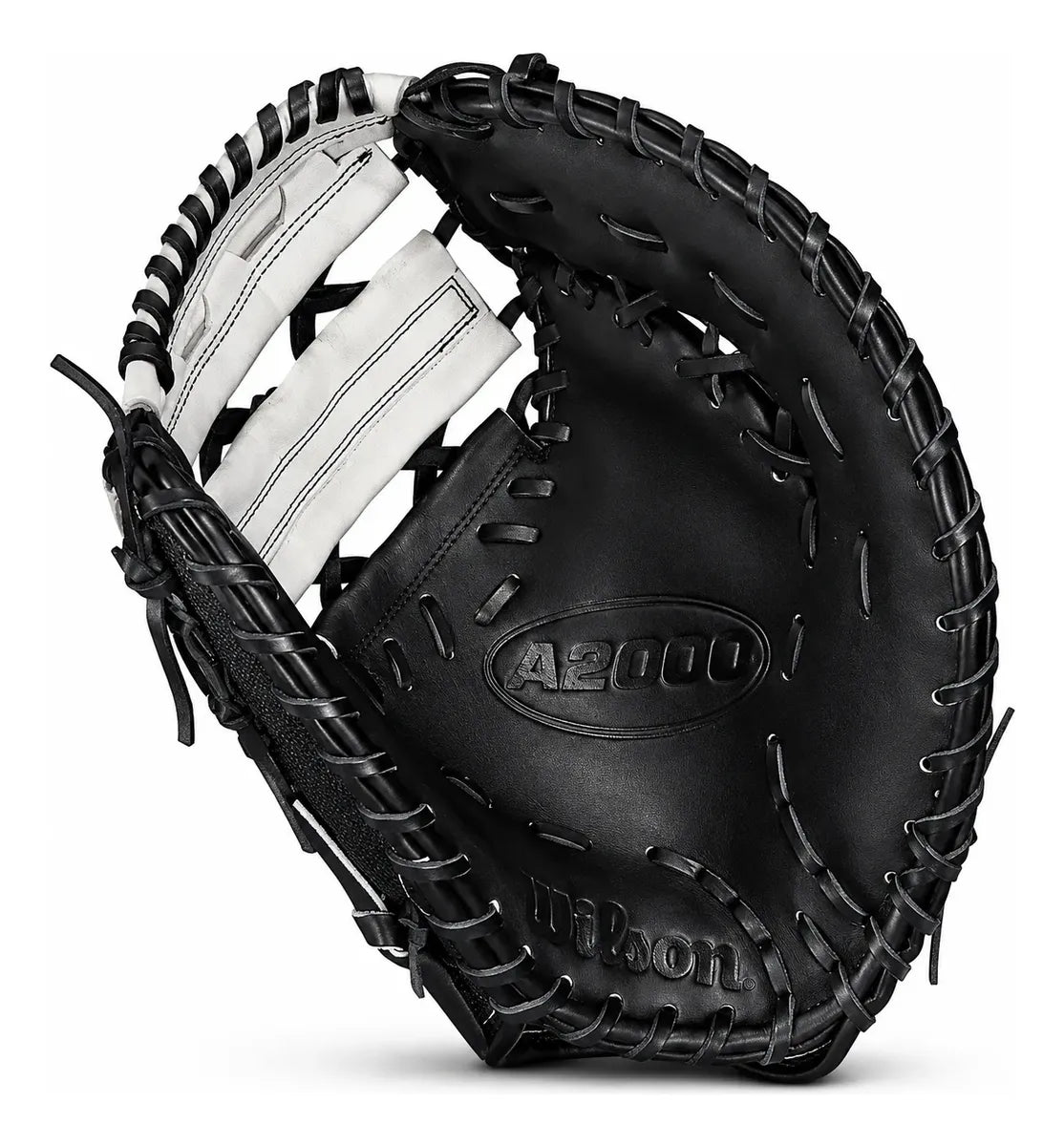 Guante Primera Base Newman Wilson A2000 Negro Con Blanco 12 In Lanzador Diestro