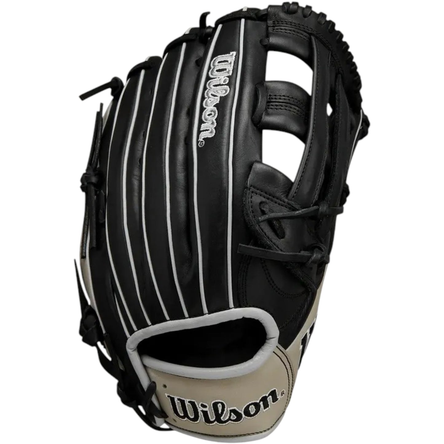 Guante De Beisbol Wilson A1000 Negro Con Gris 12.5 In Lanzador Diestro
