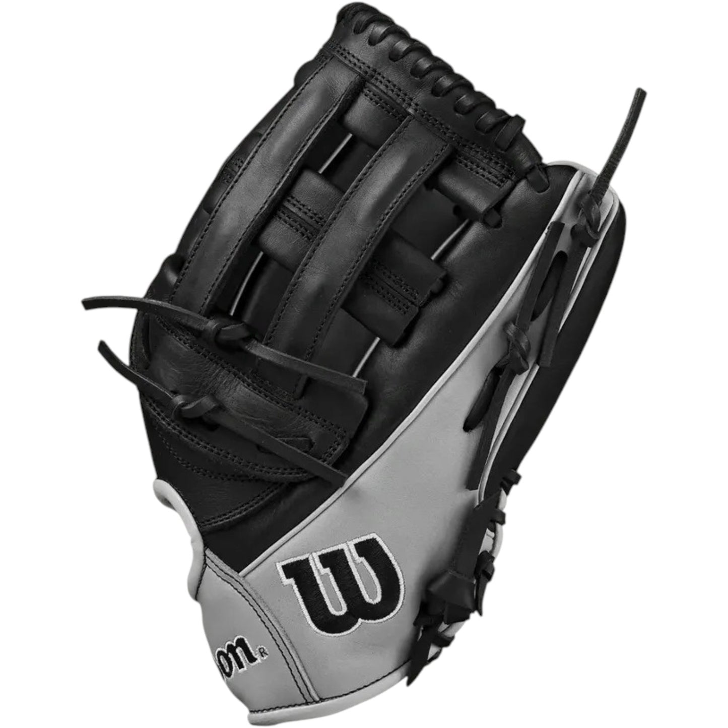 Guante De Beisbol Wilson A1000 Negro Con Gris 12.5 In Lanzador Diestro
