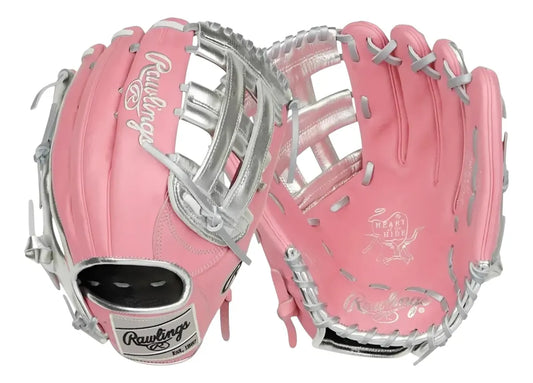 Guante De Beisbol Rawlings Heart Of The Hide Rosa Con Plata 12.75 In Lanzador Diestro